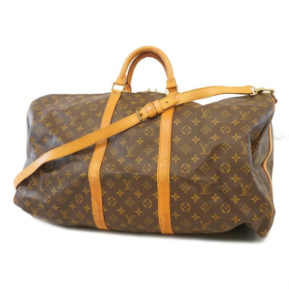 Authentic Louis Vuitton keepall 60 bandouliere travel monogram unisex